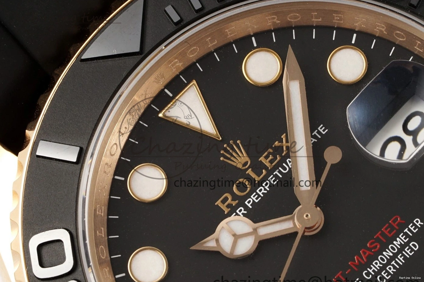 0124 Stretchable Yacht-Master 126655 C+F 1:1 Best Edition Black Ceramic Bezel on Oysterflex Rubber Strap VR 1955